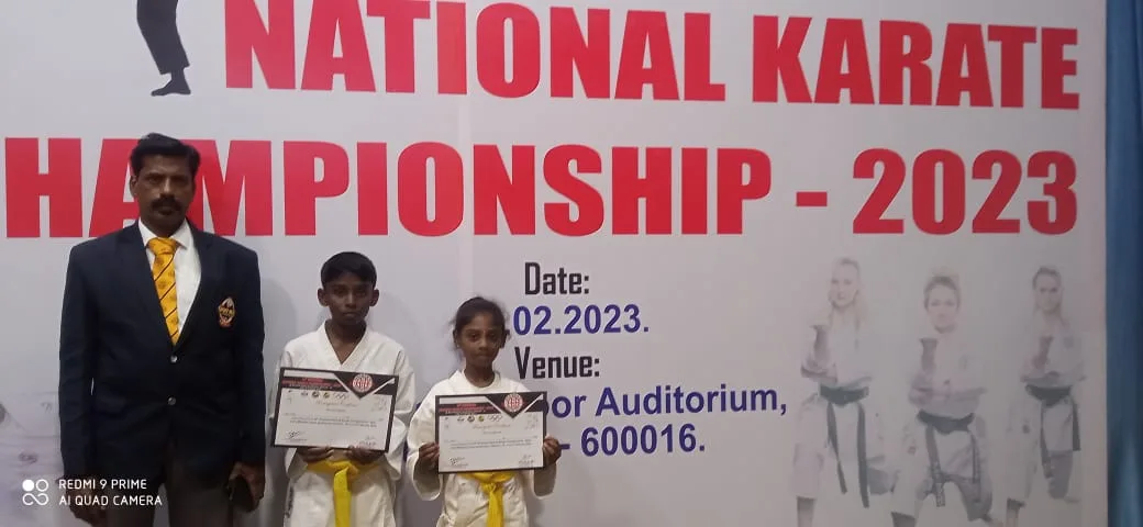 Karate Championship Conducted in Chennai our children Nidhiyadi of class 4 & Nitheesh of class 7 Participated...